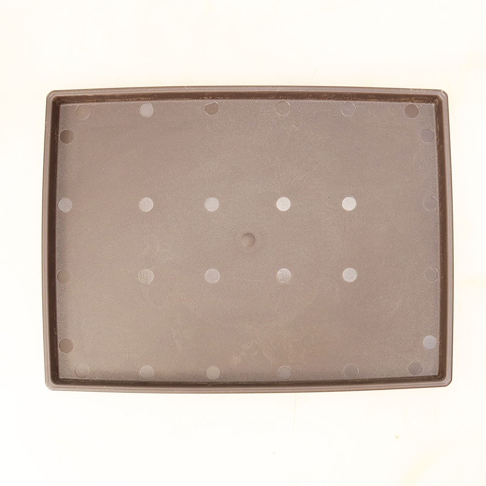 Podmiska na bonsaje z plastu PP-5 – 28 × 21 × 1,5 cm, farba: hnedá