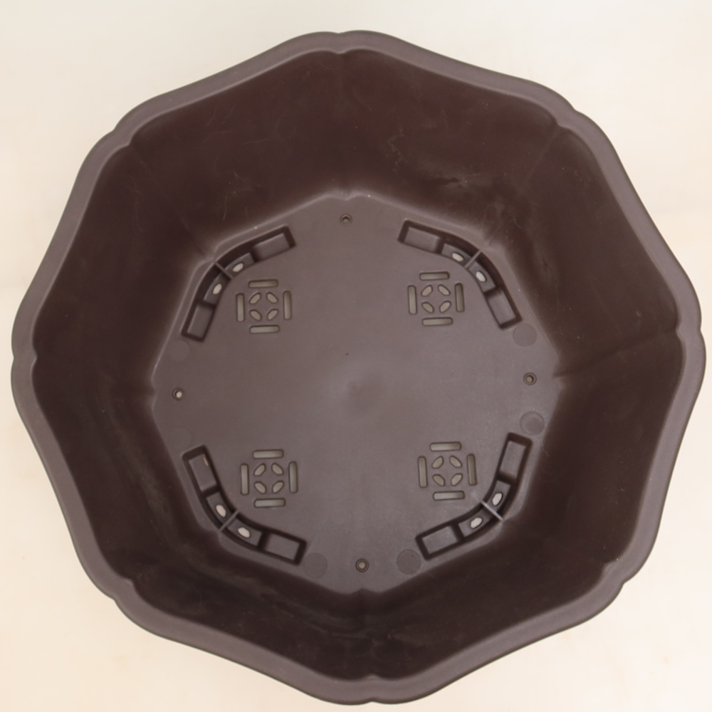 Plastová miska na bonsaje MP-31, hnedá – 39,5 × 37,5 × 14,5 cm
