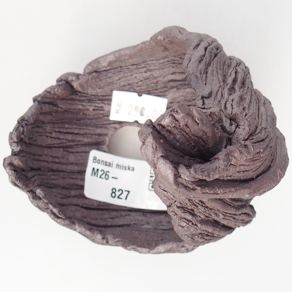 Keramická mušľa 9 x 7,5 x 13 cm , kovová farba