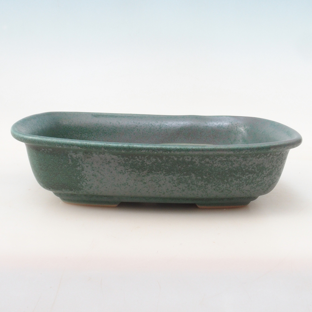 Bonsai miska H08 – 25 x 19,5 x 6 cm. - zelená