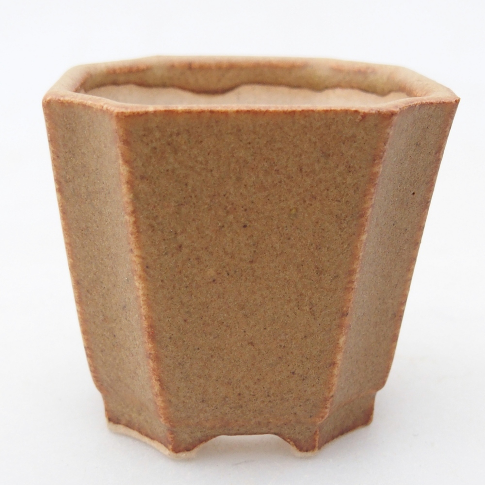Mini bonsajová miska 4,5 x 4,5 x 4 cm, hnedá
