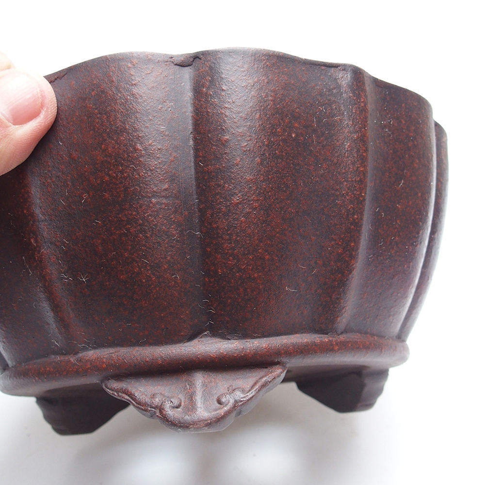 Misa 19 x 19 x 9,5 cm hnedočervená