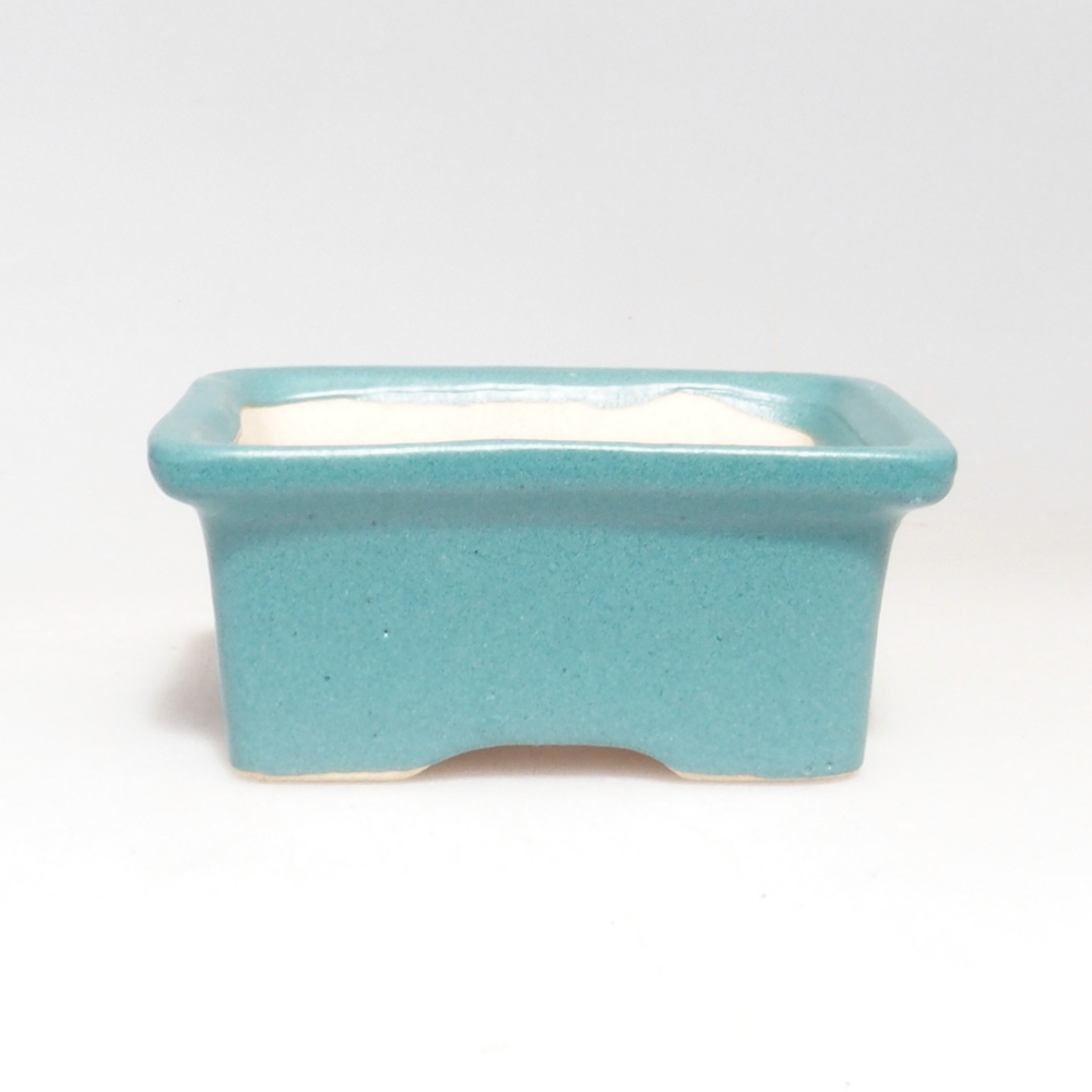 Keramická bonsai miska 6 x 4,5 x 2,5 cm, farba modrá