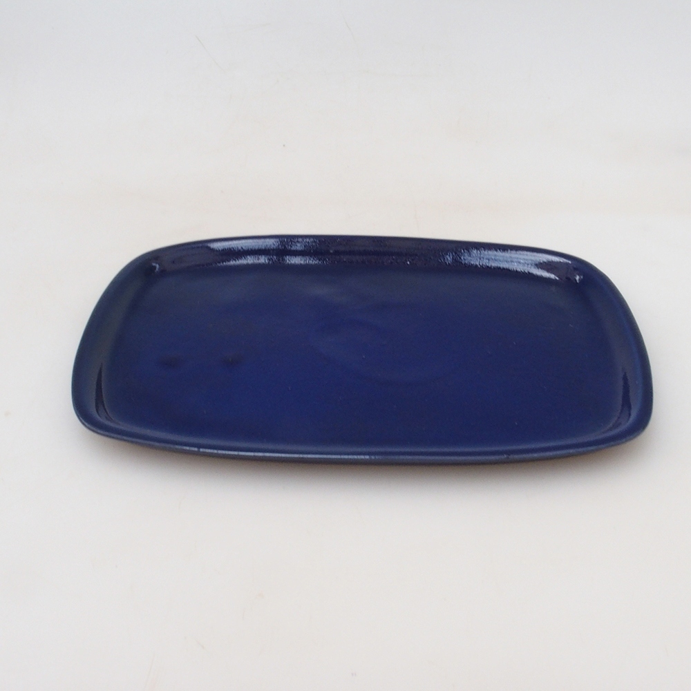 Keramický tanier H08 – 22,5 x 16 x 1 cm – modrý
