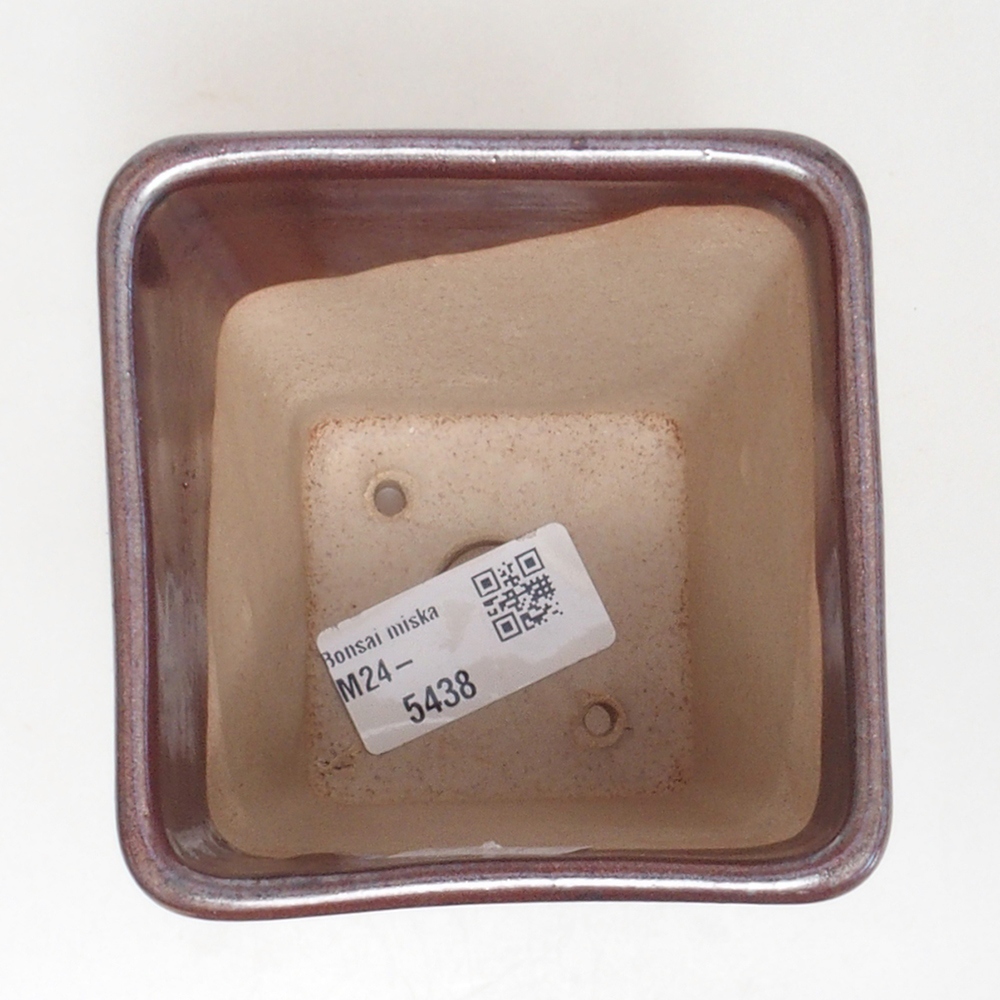 Keramická bonsai miska 8,5 x 8,5 x 11 cm, farba hnedá