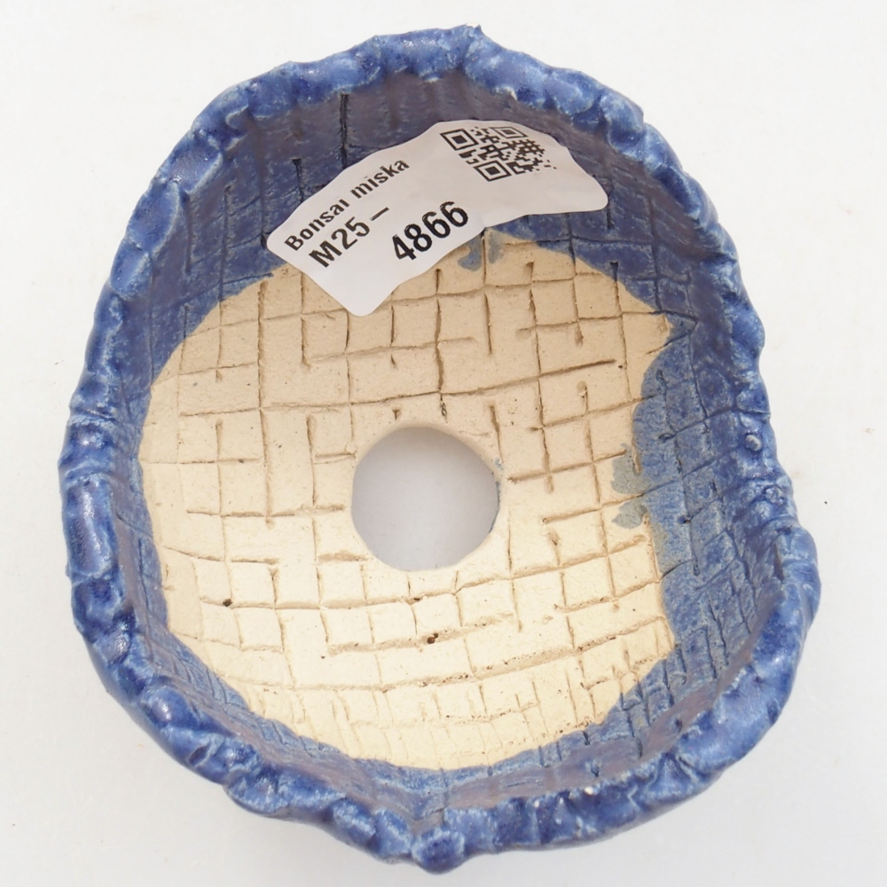 Keramická Škrupina 7 x 7 x 6 cm , farba modrá