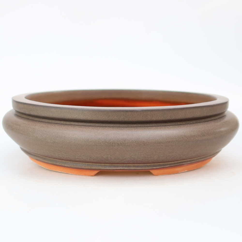 Keramická miska  23 x 23 x 7 cm, farba hnedá