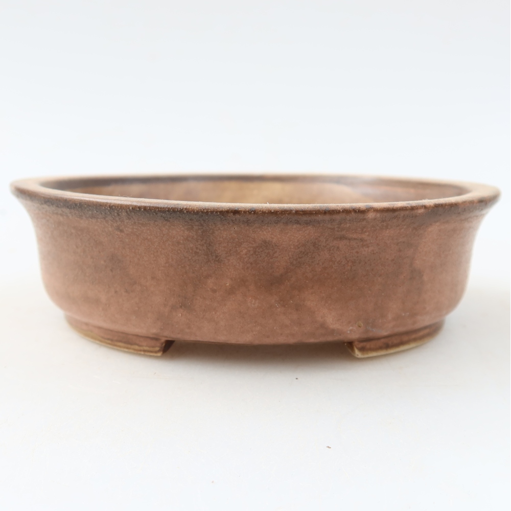 Keramická miska na bonsaje 12,5 x 11,5 x 3,5 cm, farba ružová