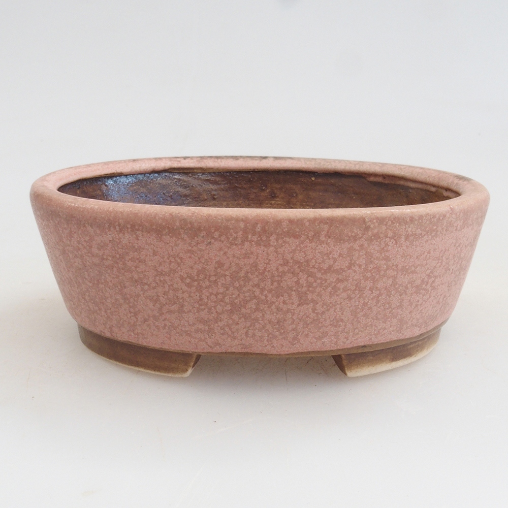 Keramická bonsai miska 9,5 x 8 x 3 cm, farba ružová