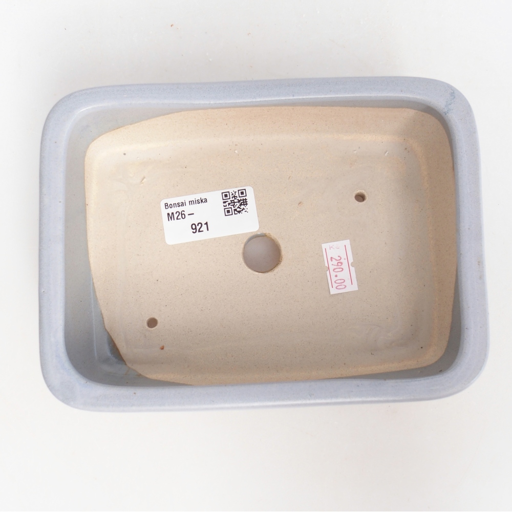 Keramická miska na bonsaje 16,5 x 12 x 5,5 cm, farba modrá