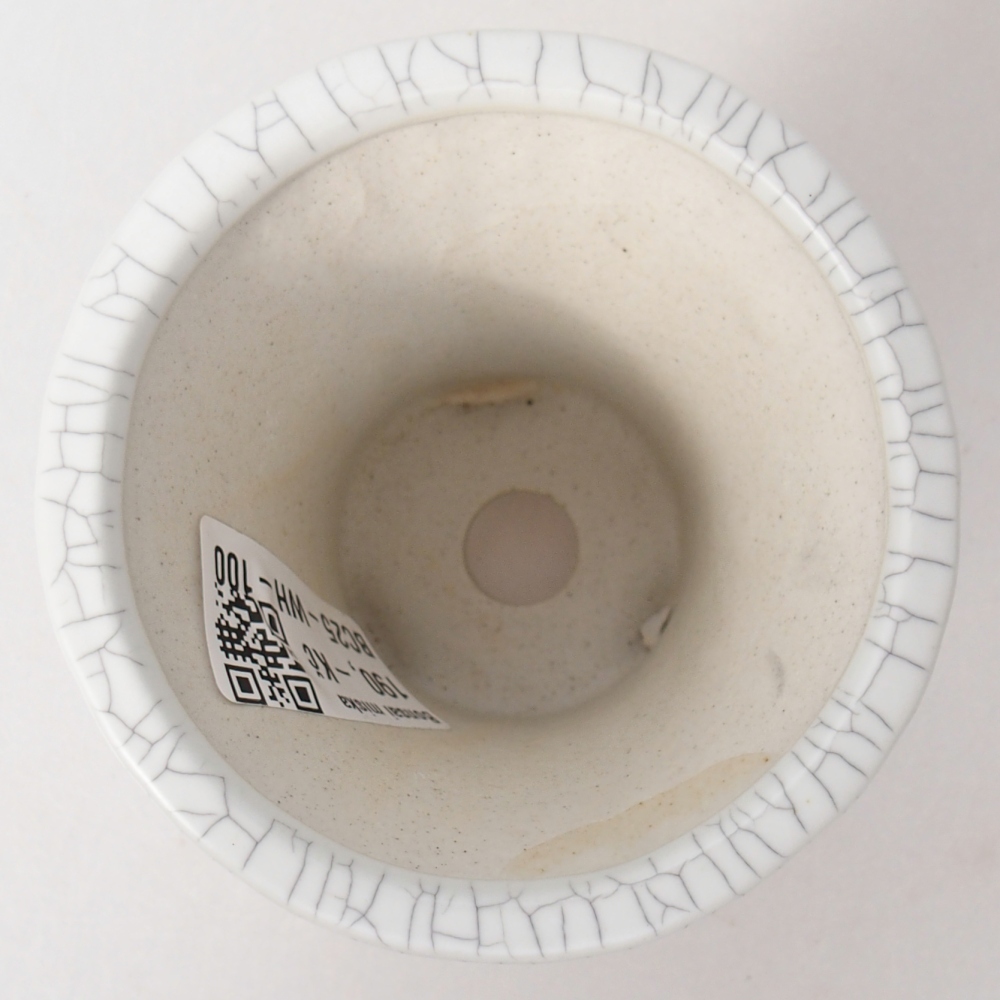 Keramická miska na bonsaje 9 x 9 x 8 cm, farba raku