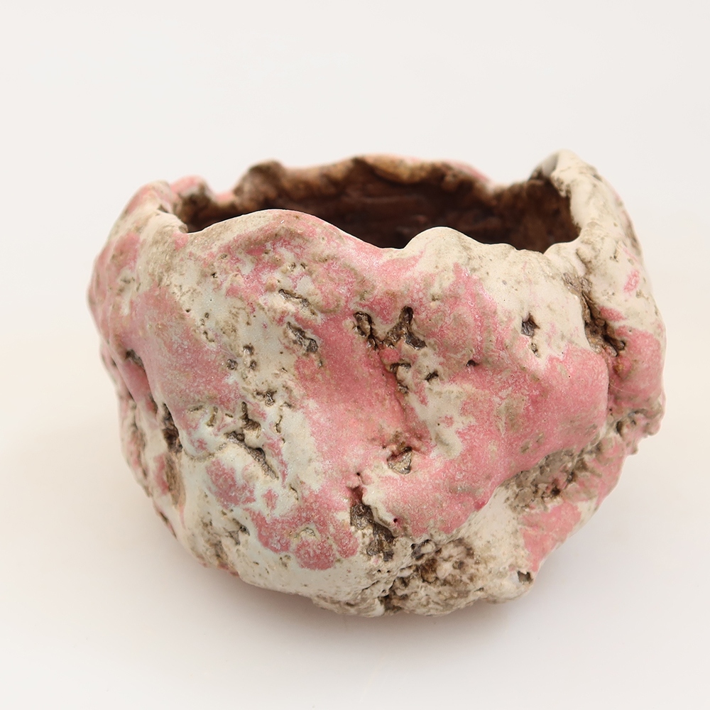 Keramická škrupina  6 x 6 x 5,5 cm, farba ružová