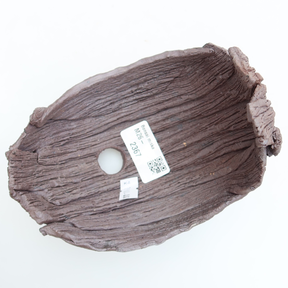 Keramická škrupina  13,5 x 11 x 14 cm, farba hnedá