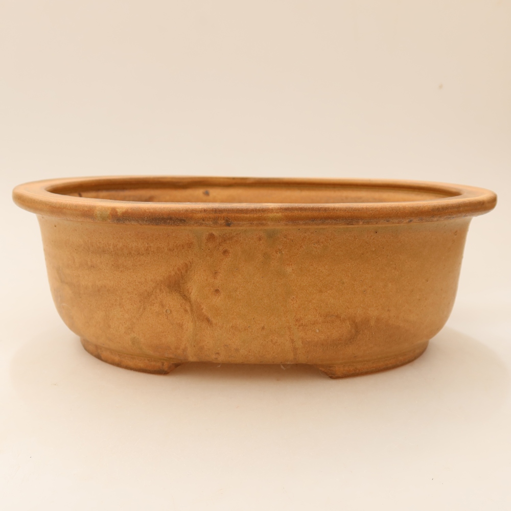 Keramická miska na bonsaje 23 x 19 x 8 cm, farba béžová