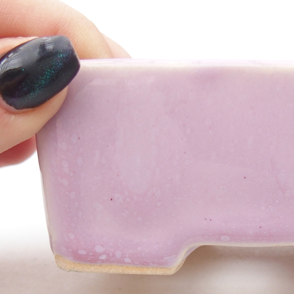 Mini bonsajová miska 9 x 7 x 4 cm, ružová