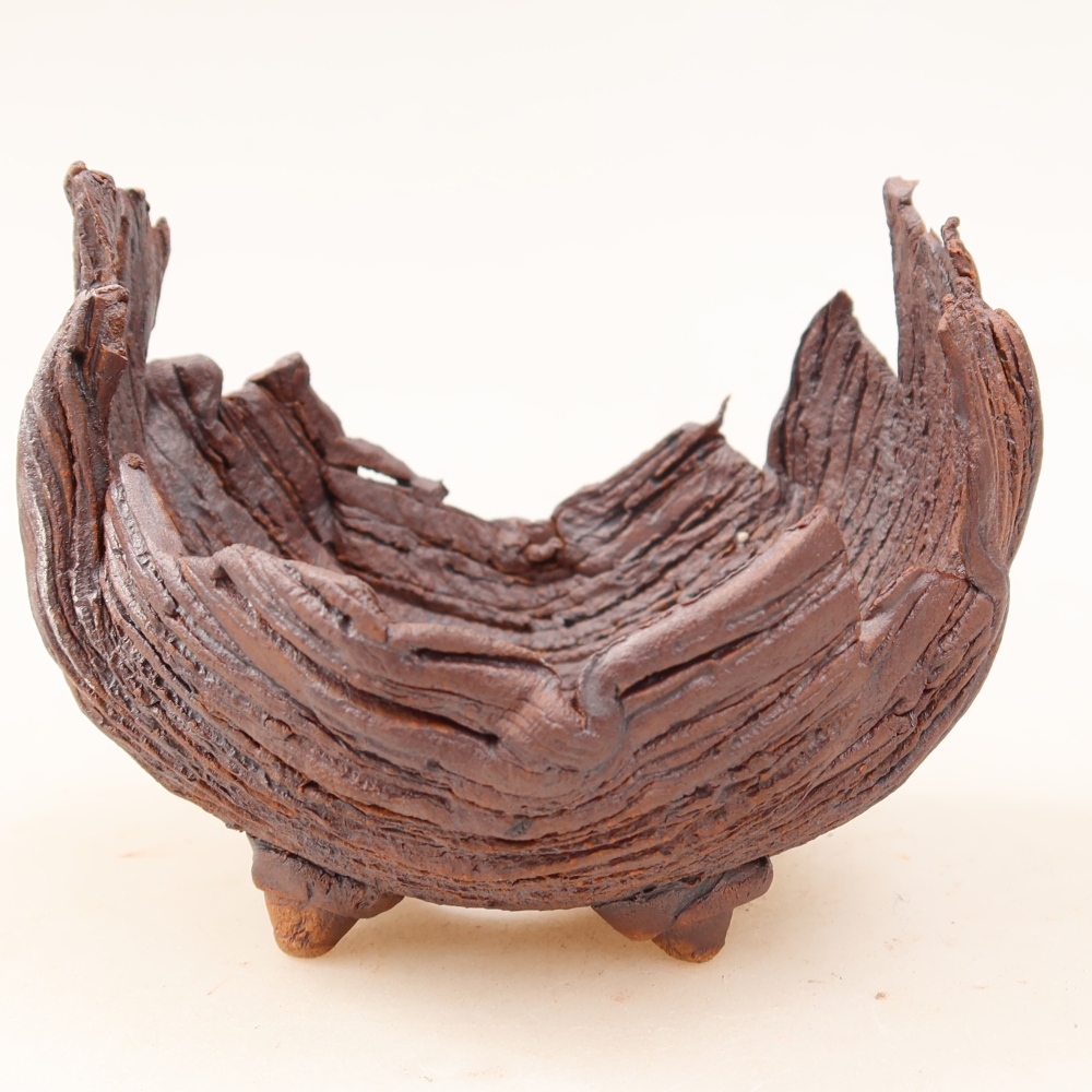 Keramická škrupina  9,5 x 8,5 x 8 cm, farba hnedá