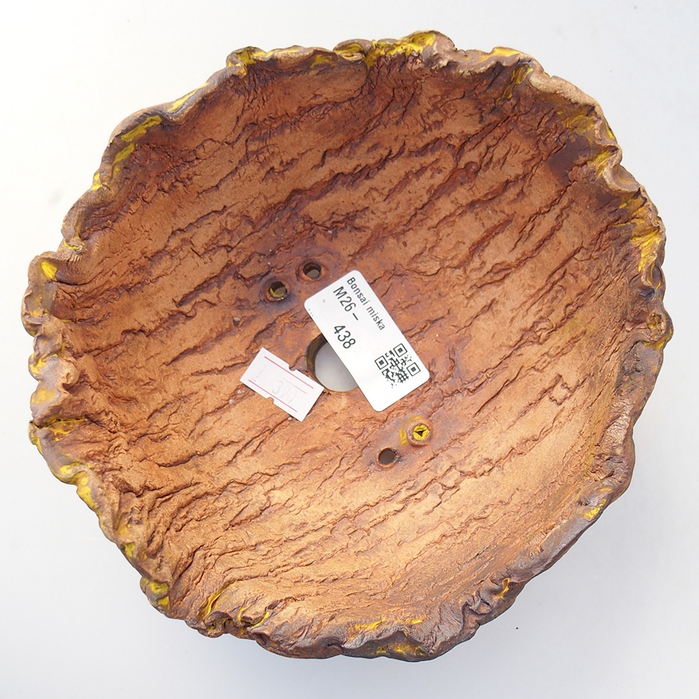 Keramická mušľa 16 x 15 x 8,5 cm, farba žltá