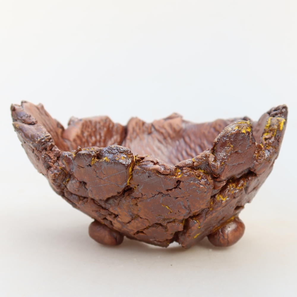 Keramická škrupina  11,5 x 11 x 6 cm, farba žltá