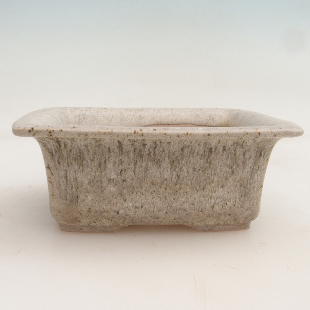 Bonsai miska + podmiska H11 – 11,5 x 10 x 4 cm. - béžová
