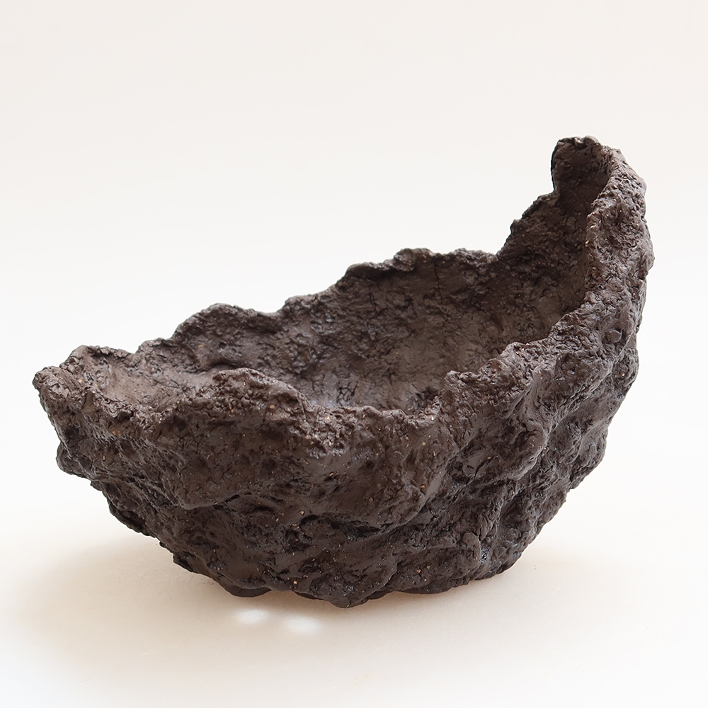 Keramická škrupina 14,5 x 12 x 13 cm, farba hnedá
