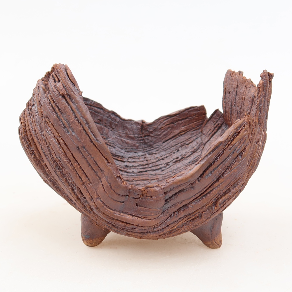 Keramická škrupina  10,5 x 8,5 x 7,5 cm, farba hnedá