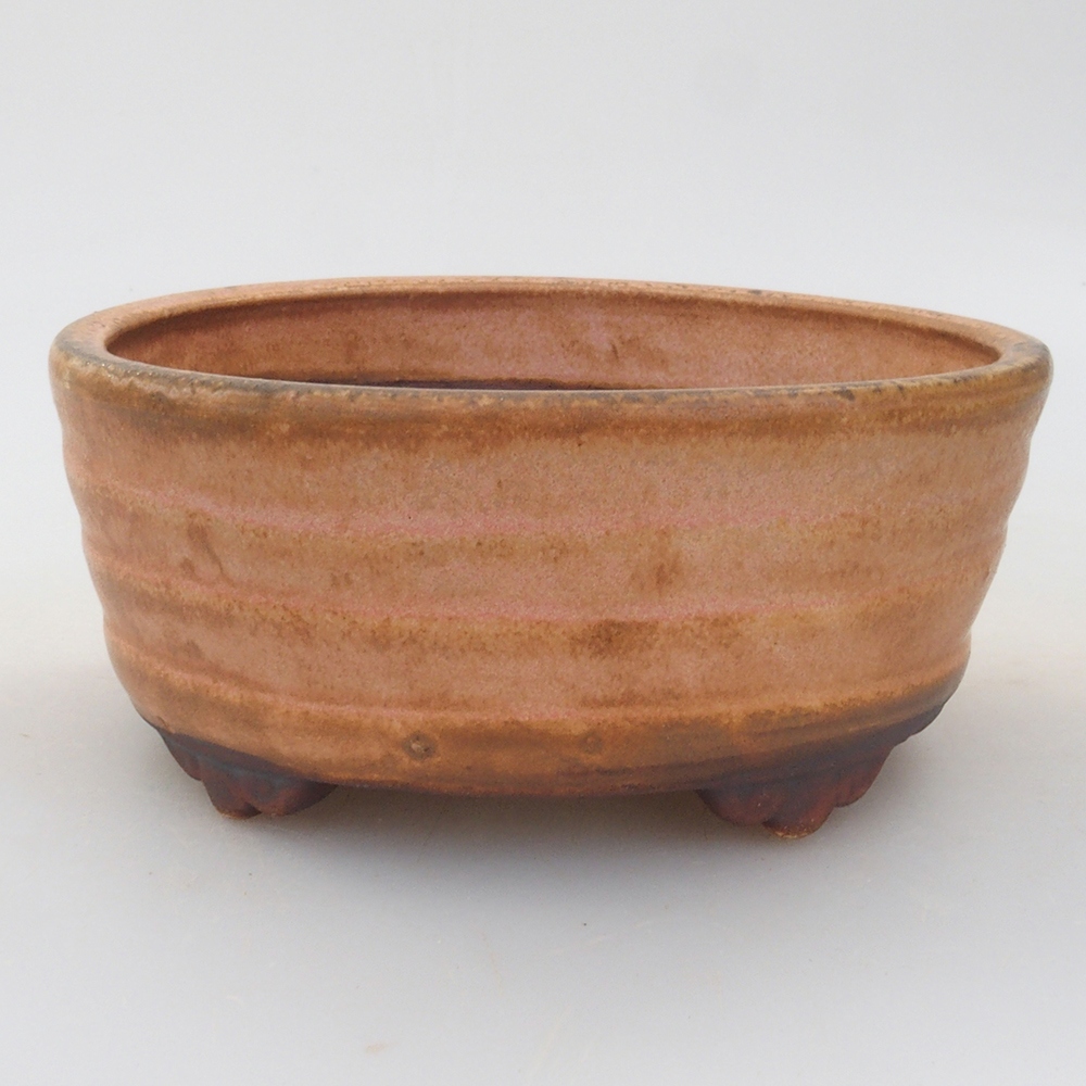 Keramická bonsai miska 10,5 x 9 x 4 cm, farba ružová