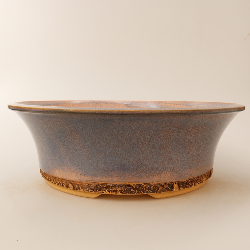 Keramická miska na bonsaje 28,5 × 28,5 × 9,5 cm, farba: modrá