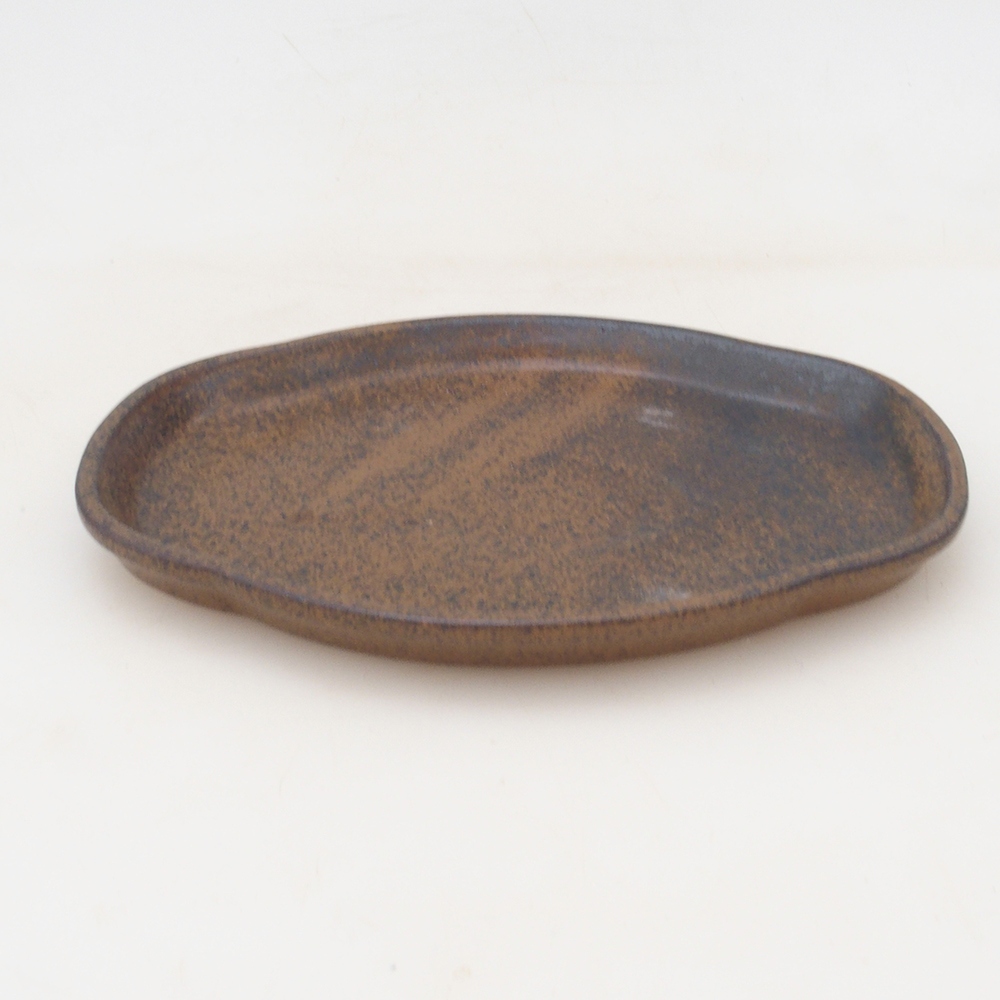 Keramická podmiska H02 - 17,5 x 12 x 1 cm - hnedá