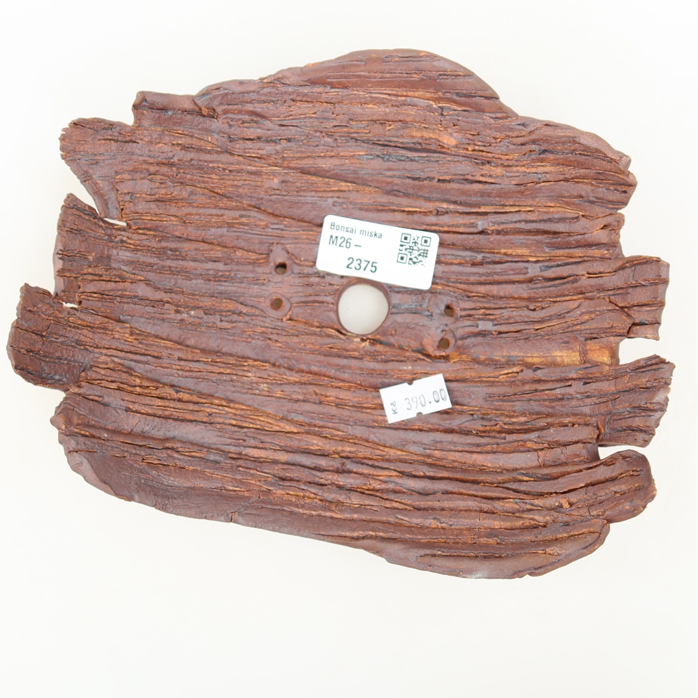 Keramická škrupina  20 x 15,5 x 6 cm, farba hnedá