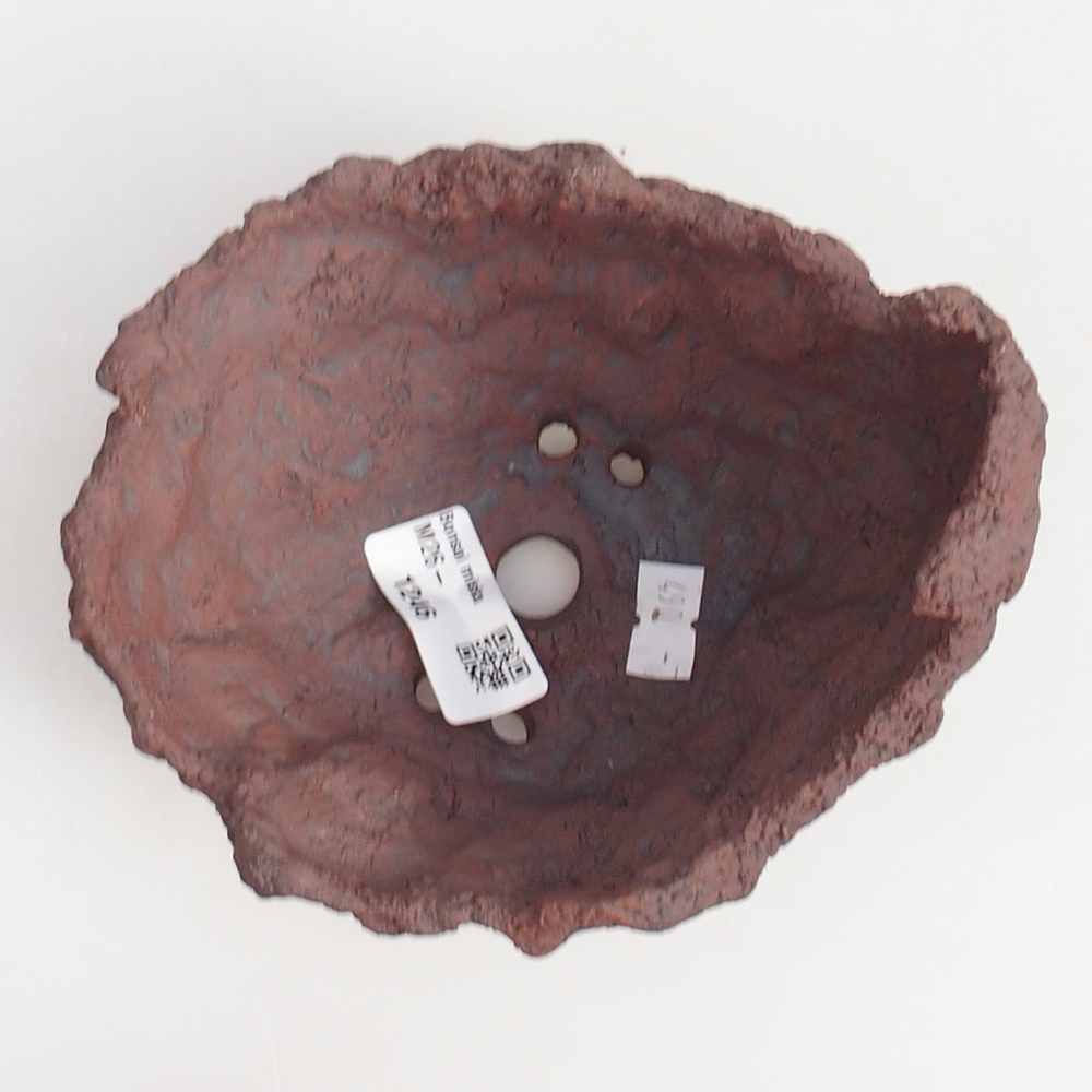 Keramická mušľa 13 x 11 x 12 cm , farba hnedá