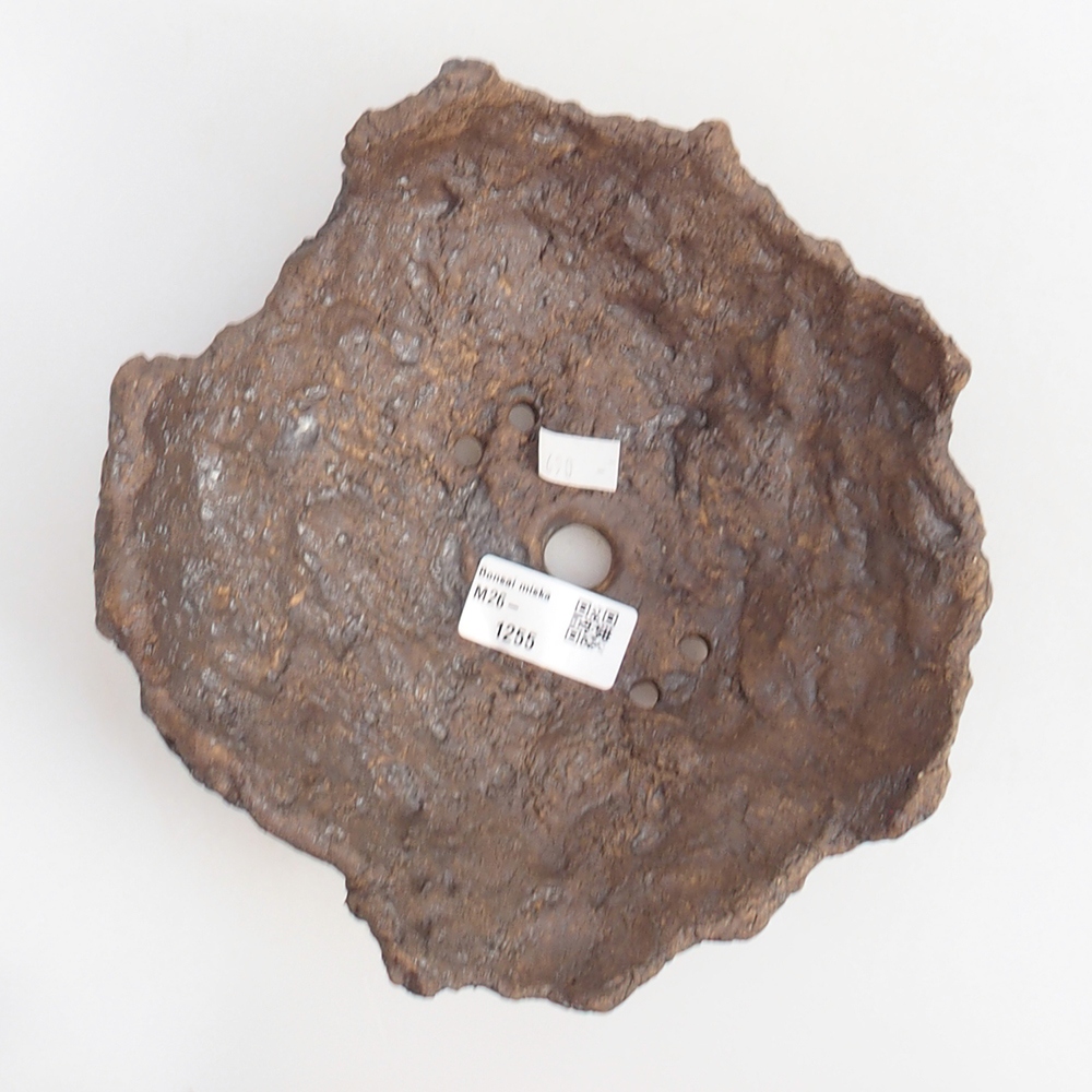 Keramická mušľa 19 x 15 x 14 cm , farba hnedá