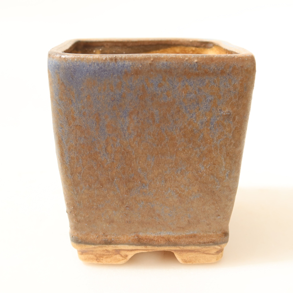 Keramická miska na bonsai 6,5 x 6,5 x 7 cm, farba modrá