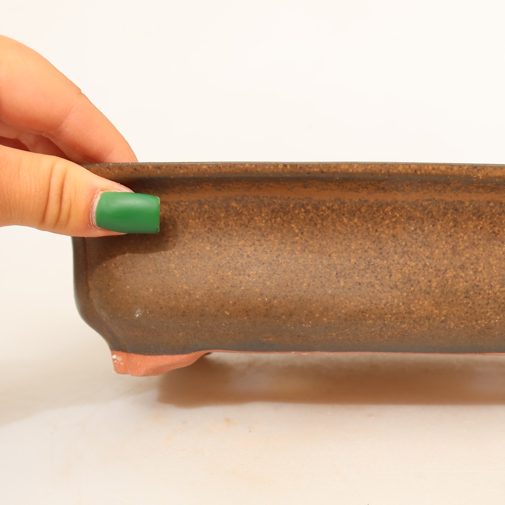 Keramická miska  24 x 17 x 6 cm, farba: hnedá