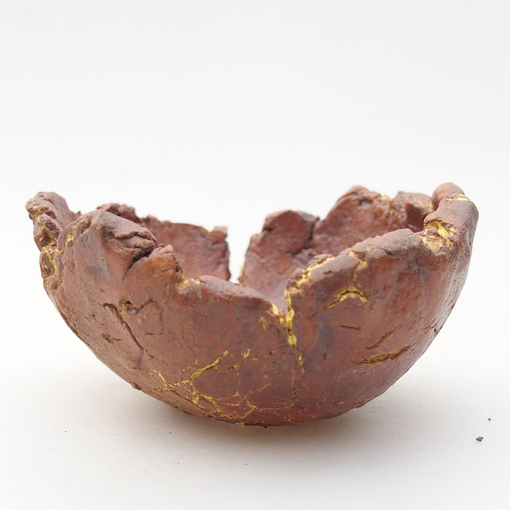 Keramická mušľa 7 x 6,5 x 4 cm , farba žltá