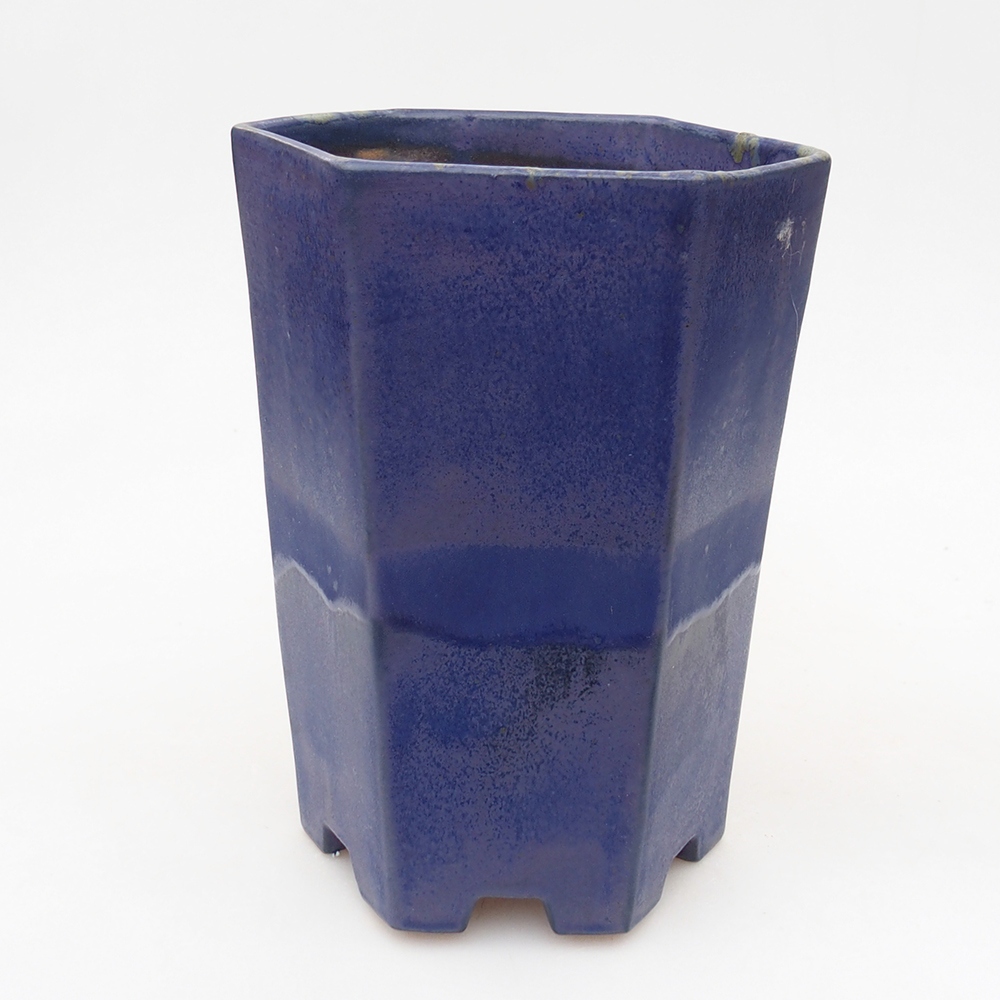 Keramická miska na bonsaje 13 x 11,5 x 17 cm, farba modrá