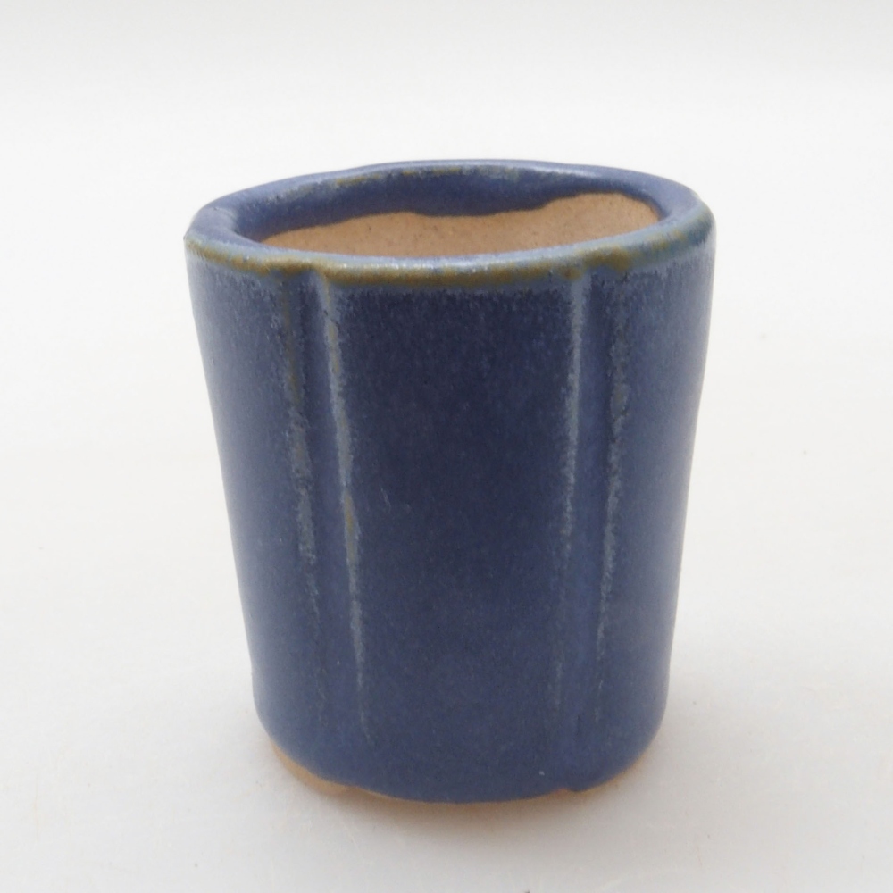 Mini bonsai miska 3,5 x 3,5 x 4 cm, farba modrá