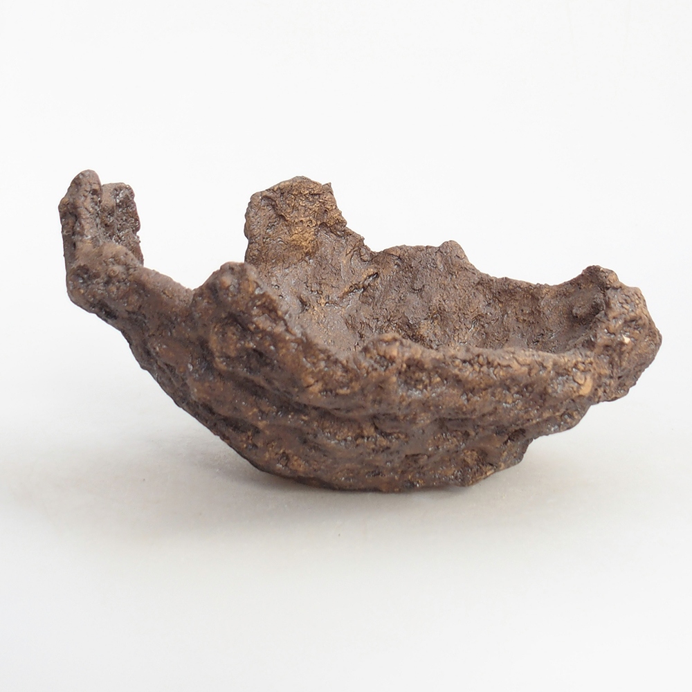 Keramická mušľa 19 x 15 x 14 cm , farba hnedá