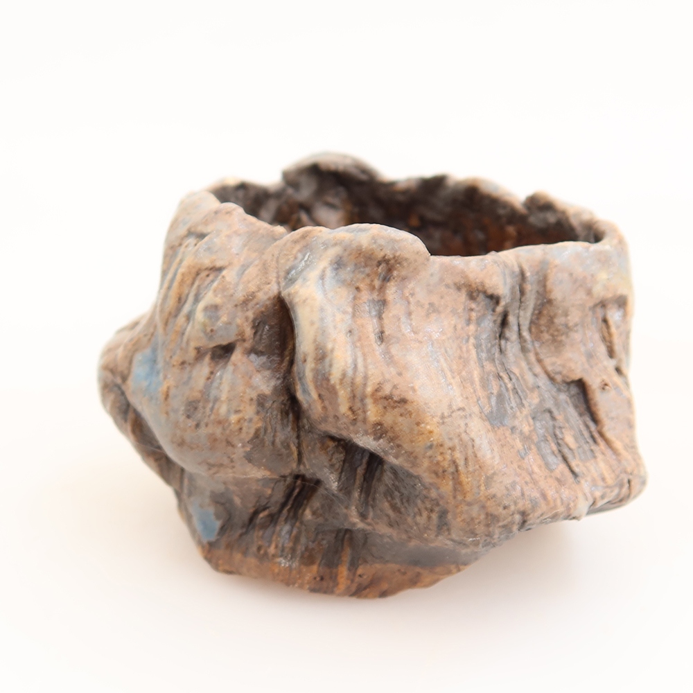 Keramická škrupina  5 x 5 x 5,5 cm, farba modrá