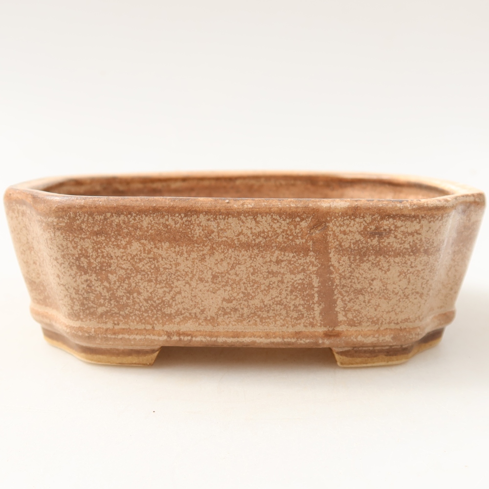 Keramická miska na bonsai 13,5 × 11,5 × 4 cm, farba ružová