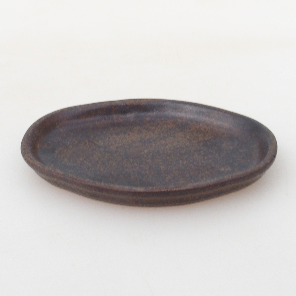 Keramická podmiska H05 -11 x 8,5 x 1 cm - hnedá