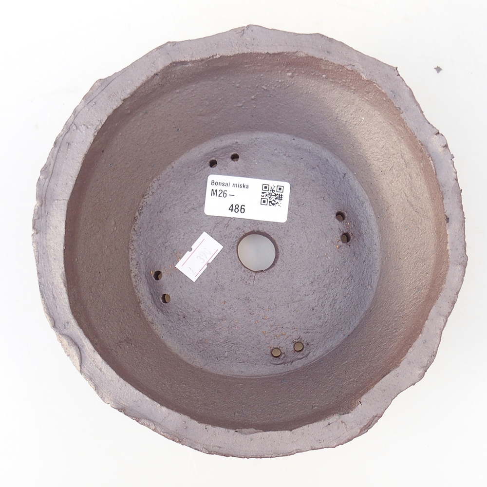 Keramická miska na bonsaje 18 x 18 x 6 cm, farba kovu