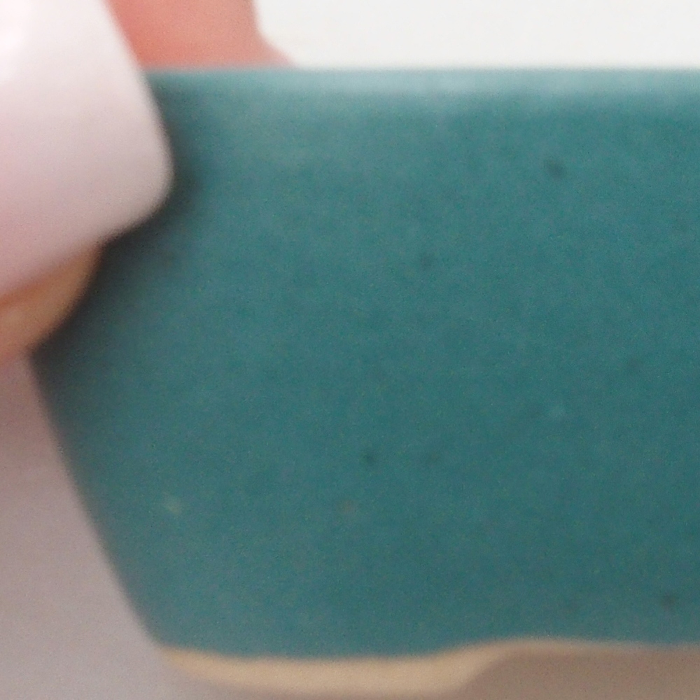 Keramická bonsai miska 6 x 4,5 x 2 cm, farba modrá