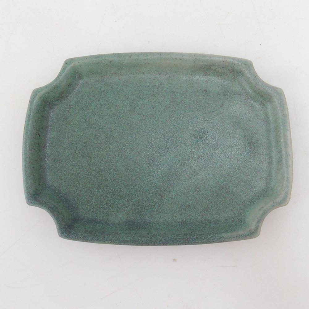 Keramická podmiska H01 - 11,5 x 8 x 0,5 cm - zelená