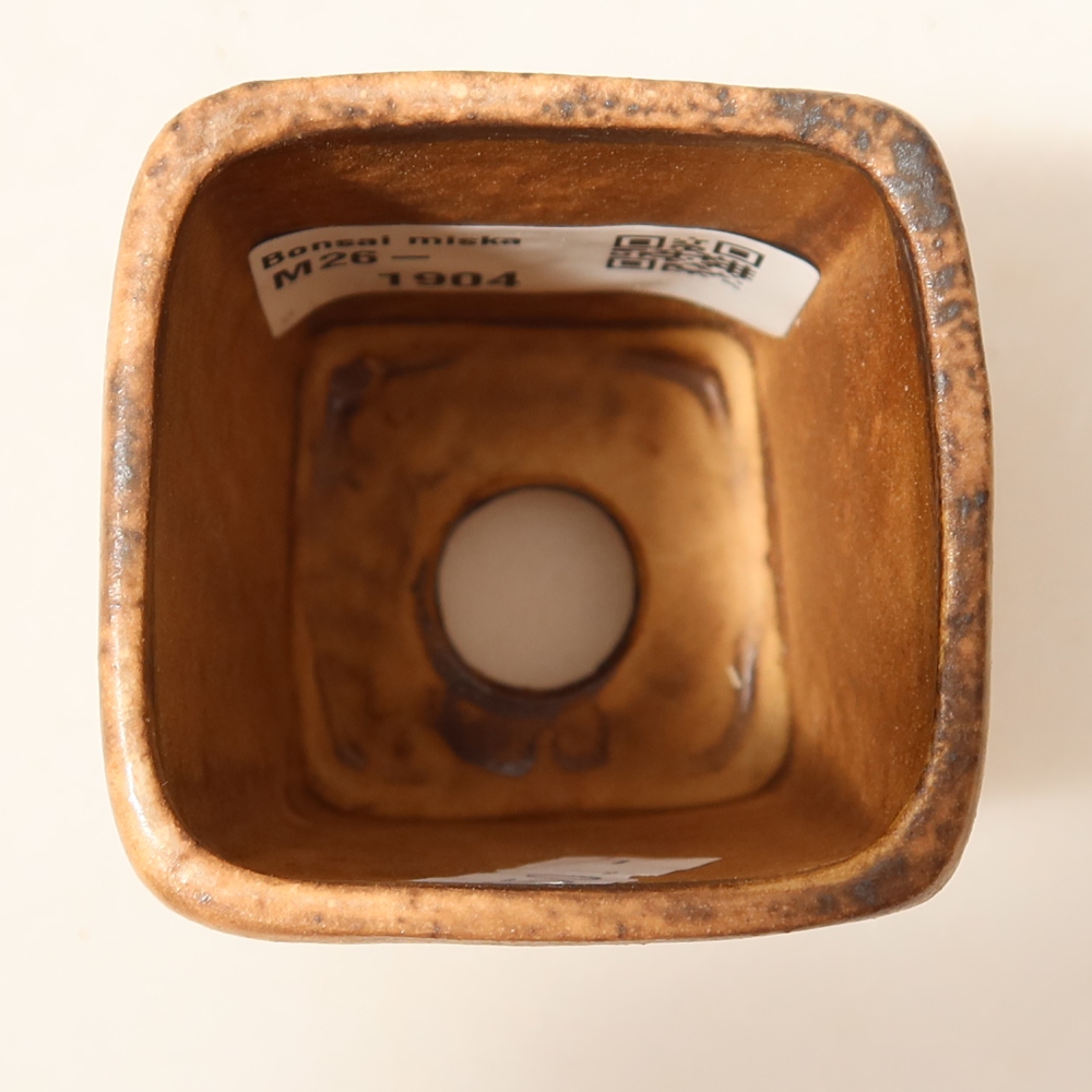 Keramická miska na bonsai 5 x 5 x 6,5 cm, farba ružová