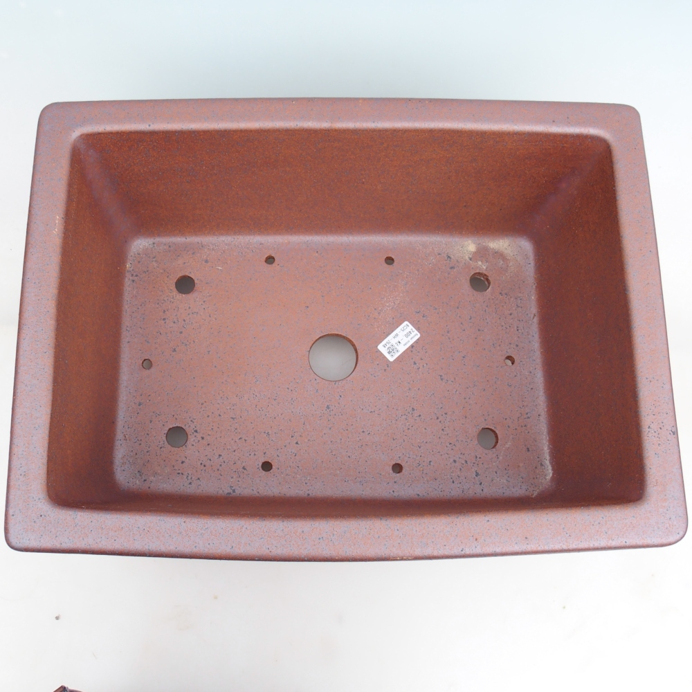 Keramická bonsajová miska 51 x 38 x 21 cm , kovová farba - len osobný odber alebo doprava na palete