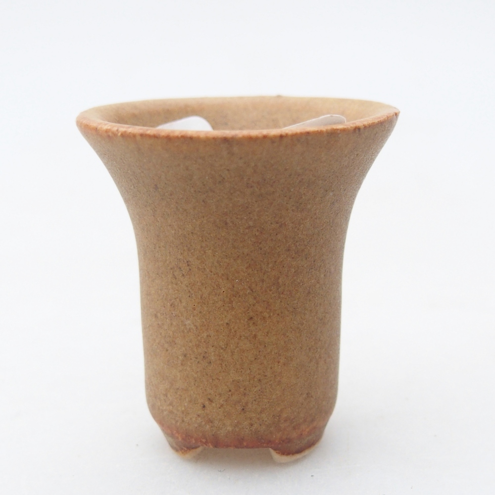 Mini bonsajová miska 3 x 3 x 3,5 cm, hnedá