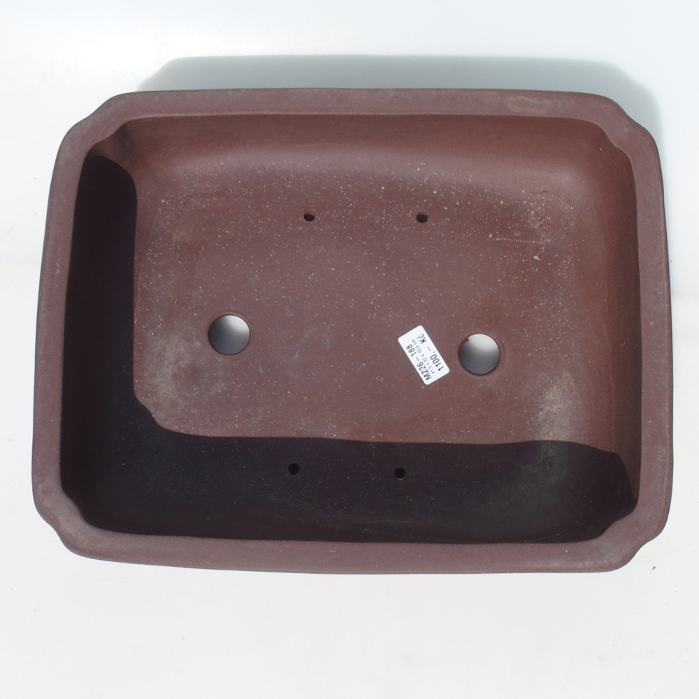 Miska na bonsaj 41,5 x 32 x 10,5 cm breza hnedá