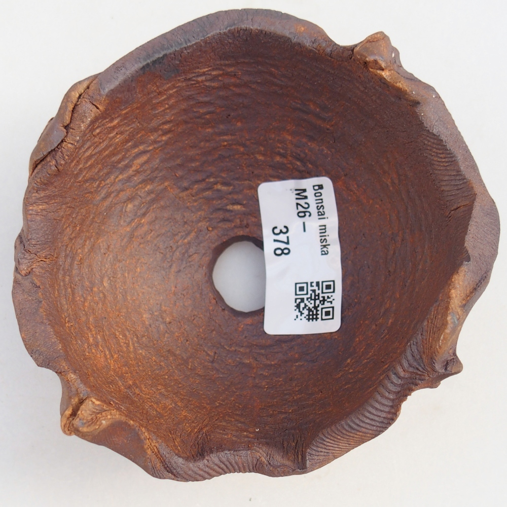 Keramická mušľa 11 x 10 x 6,5 cm , farba hnedá