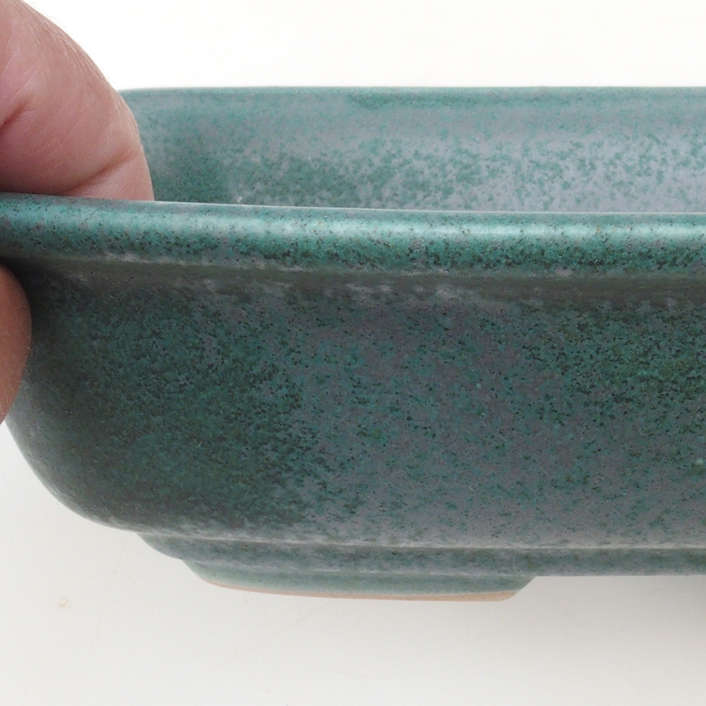 Bonsai miska H08 – 25 x 19,5 x 6 cm. - zelená
