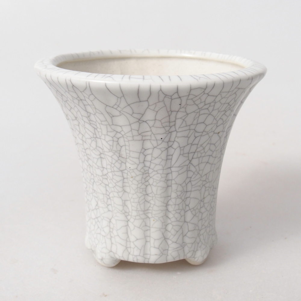 Keramická miska na bonsaje 9 x 9 x 8 cm, farba raku